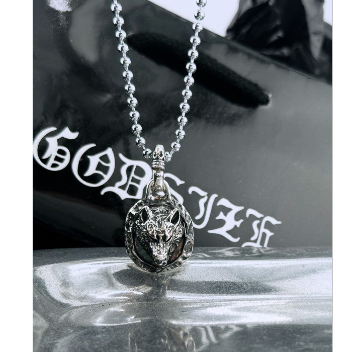 【GODSIZE ゴッドサイズ】925LTD Wolf Pendant -925-限定 ウルフペンダント