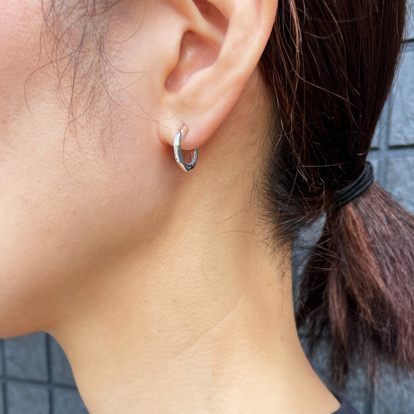 【GABLEO BRAGA/ガブレオ ブラガ】BE01002SV  Rock Hoop Earring