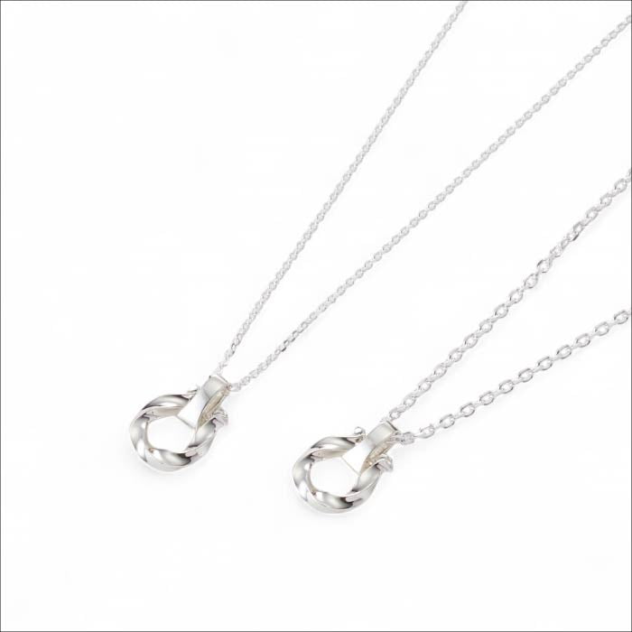 【GABLEO BRAGA/ガブレオ ブラガ】BN01007SV  Twist Horseshoe Necklace