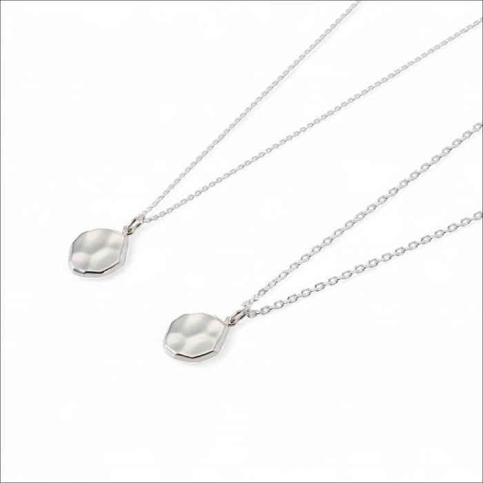 [GABLEO BRAGA] BN01001SV Rock Coin Necklace