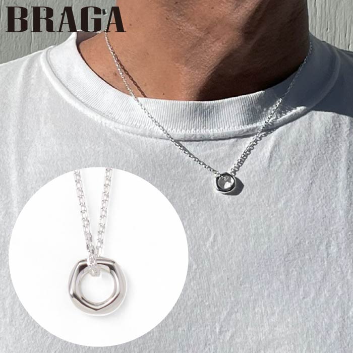 【GABLEO BRAGA/ガブレオ ブラガ】BN01002SV  Rock Ring Necklace