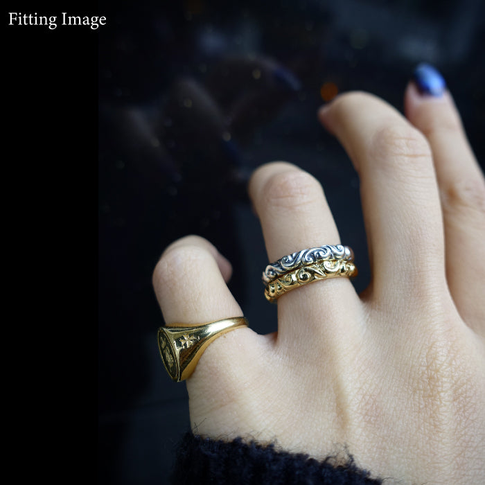 【Bastille バスティーユ】BHAR-036： Small ambre ring スモールアンバーぺールリング