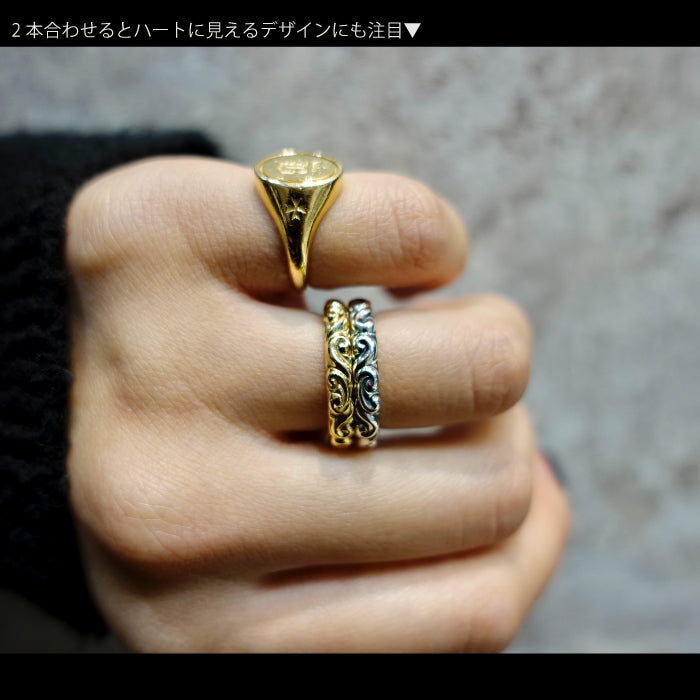 【Bastille バスティーユ】BHAR-036： Small ambre ring スモールアンバーぺールリング