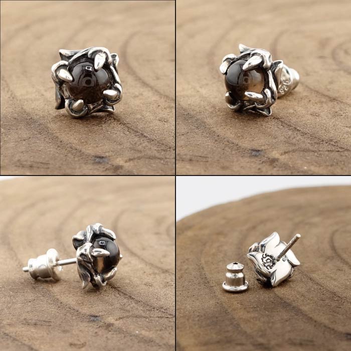 【Bizarre】SPJ022 Coyote Silver Earrings