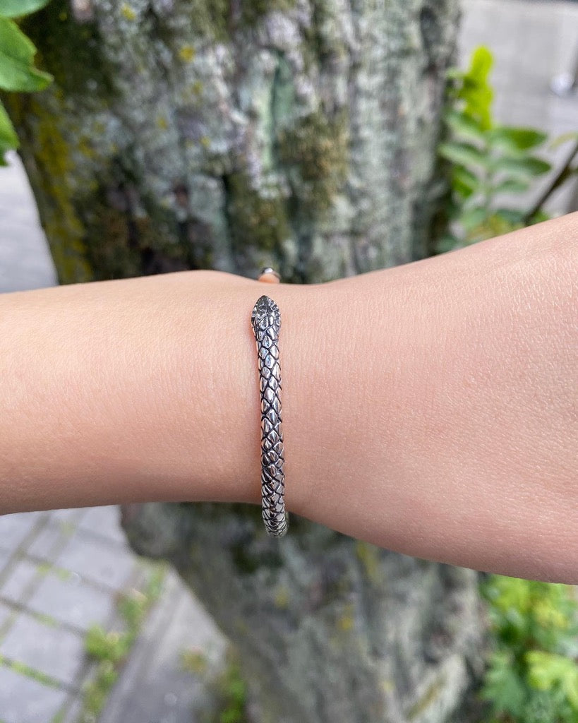 【GODSIZE ゴッドサイズ】GS-1310B TWO HEADED SNAKE BANGLE