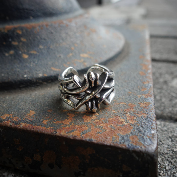 【DEAL DESIGN ディールデザイン】R394292 クラブクロスリング