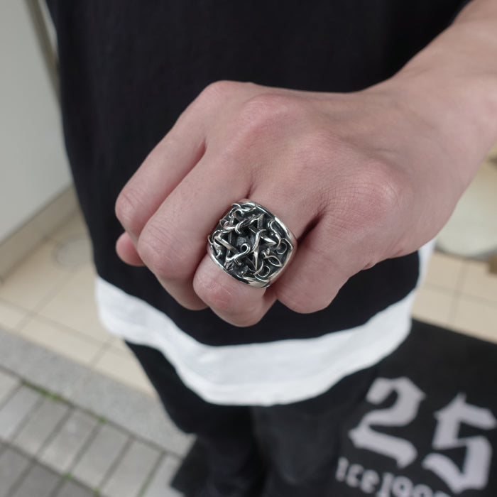 【DEAL DESIGN ディールデザイン】R393221 ヒュージヘックスリング