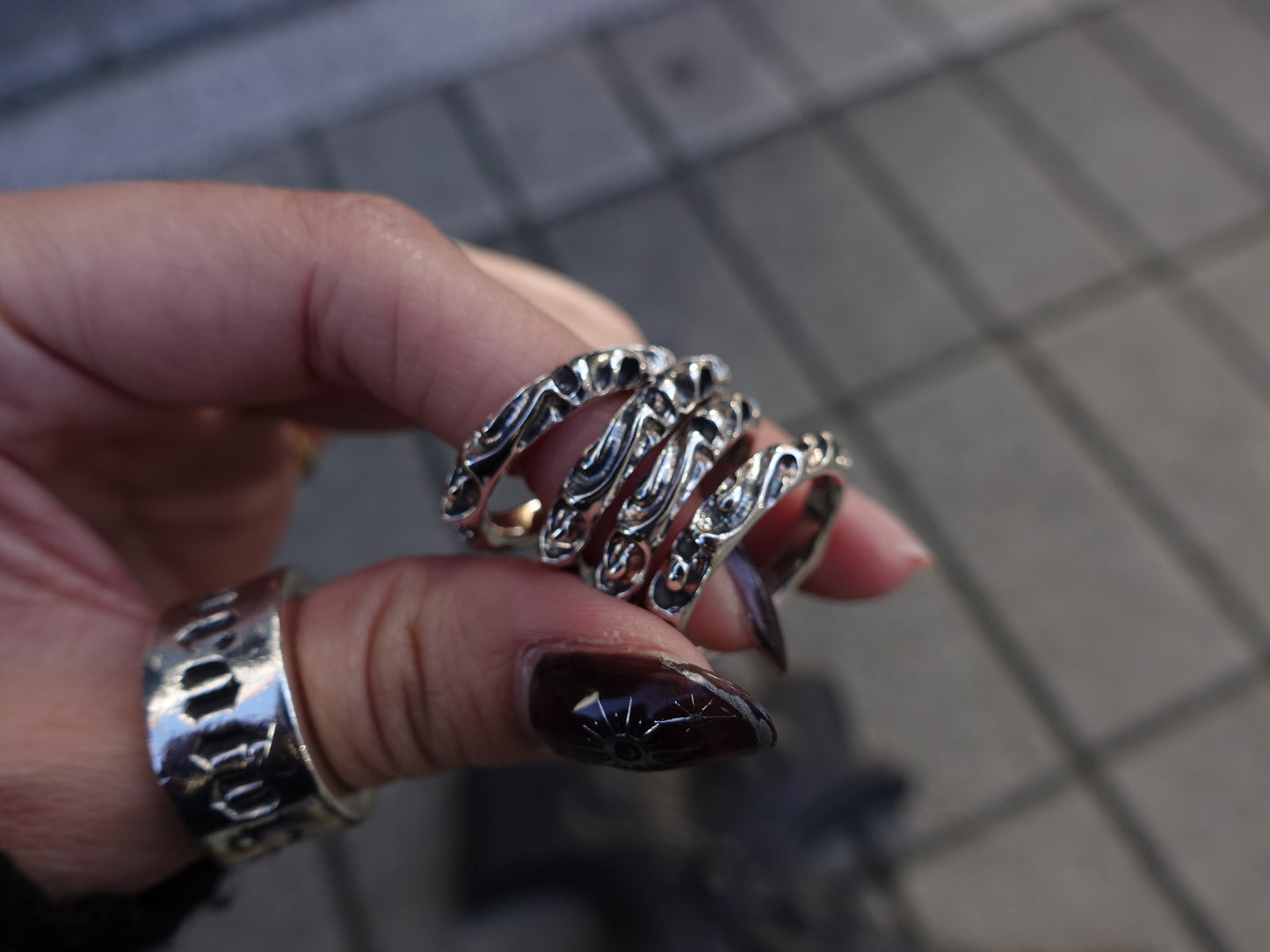 【GODSIZE ゴッドサイズ】GS-221 Crater Ring クレーターリング