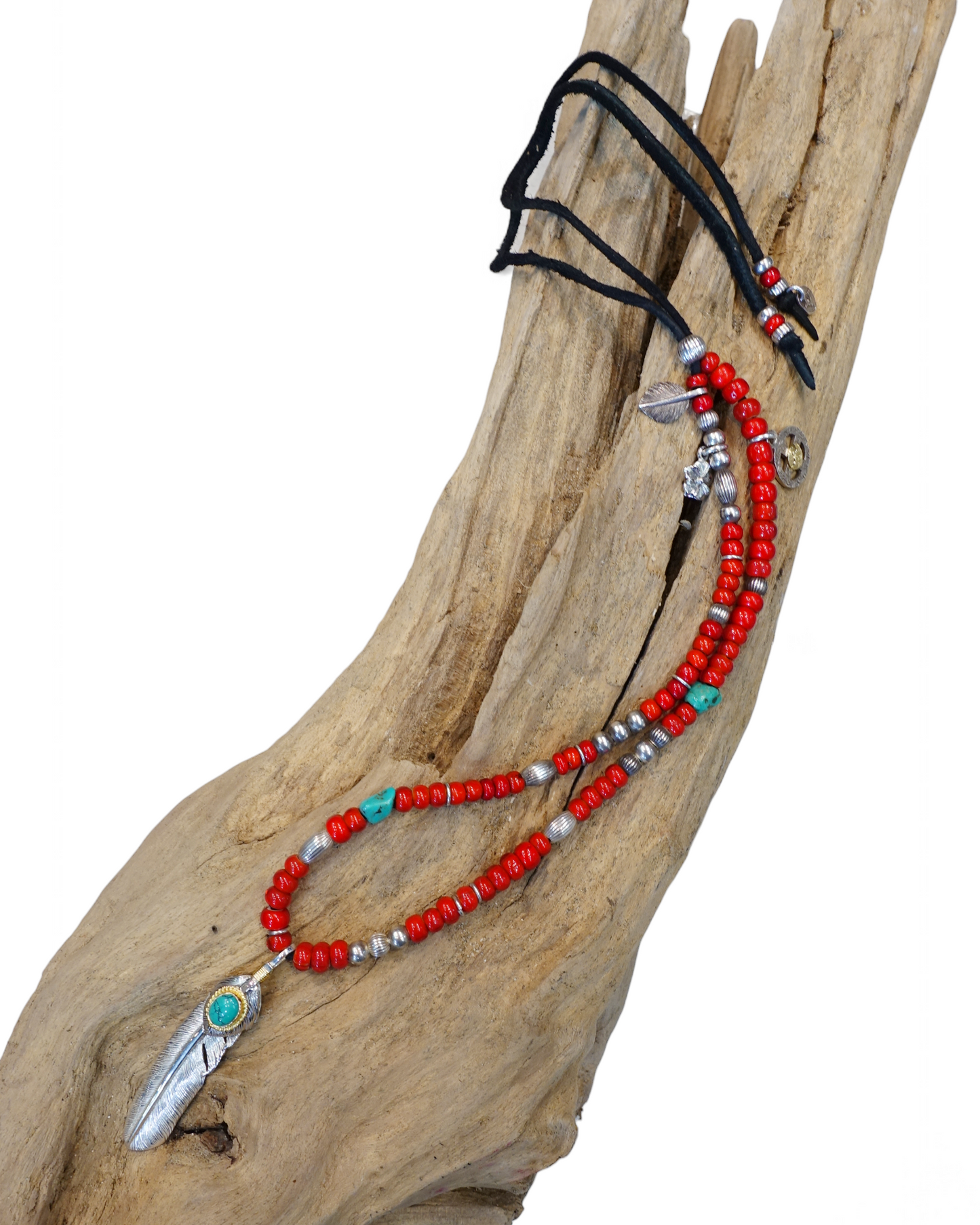 【FIRST ARROW’s ファーストアローズ】L-020 皮紐 鹿皮 ホワイト/ブラック/ブラウン