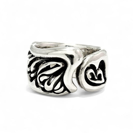 【GODSIZE ゴッドサイズ】GS-205r Palmette Scroll Ring パルメットスクロールリング