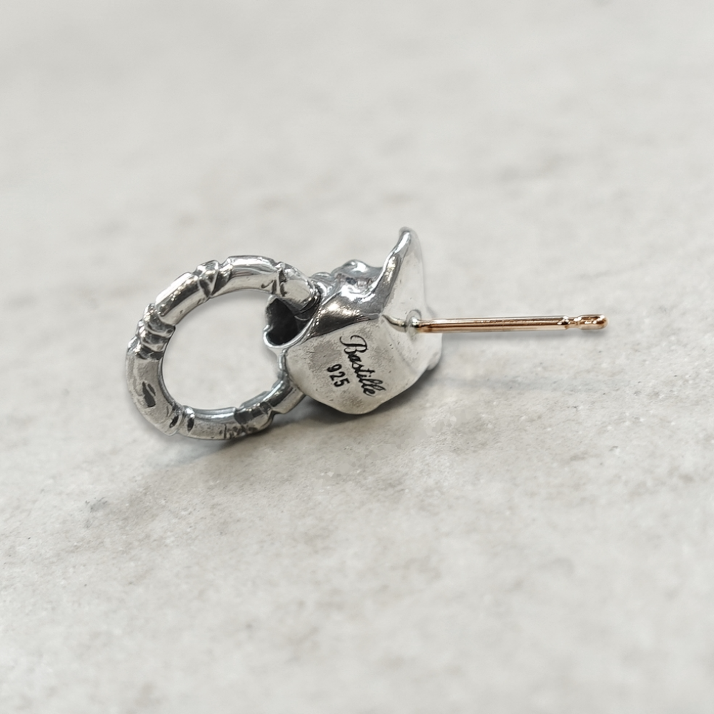 【Bastille バスティーユ】BHAE-020 : le chien w/ring  ルシアンピアスｗ/リング