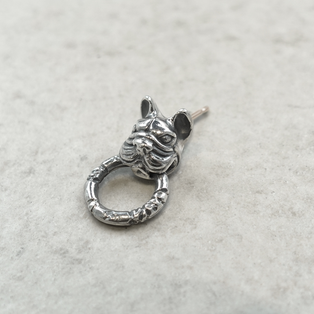 【Bastille バスティーユ】BHAE-020 : le chien w/ring  ルシアンピアスｗ/リング