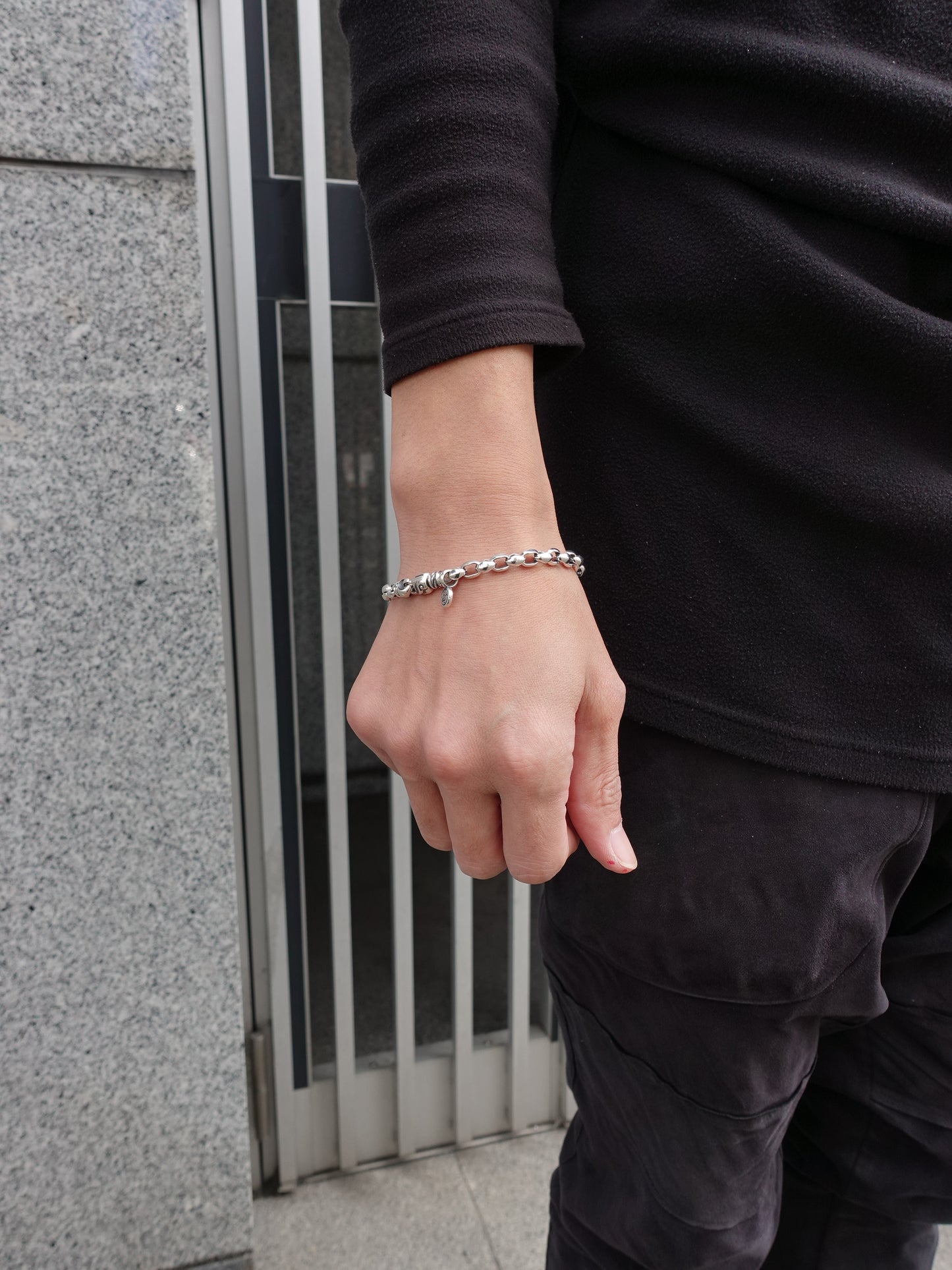 【LONE ONES ロンワンズ】MFB-0040XS Silk Link -Extra Small Lobster Clasp Bracelet