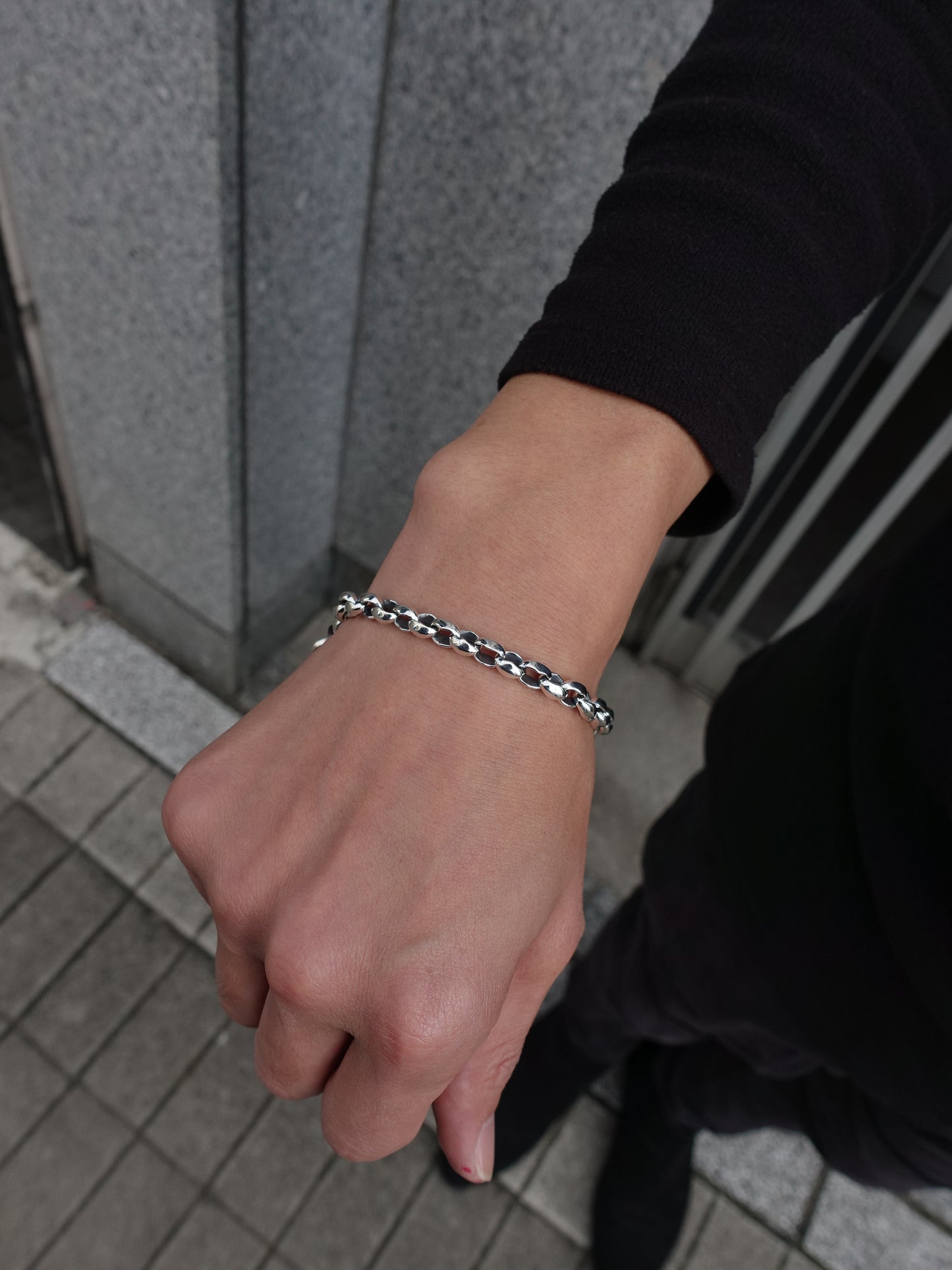 【LONE ONES ロンワンズ】MFB-0040XS Silk Link -Extra Small Lobster Clasp Bracelet