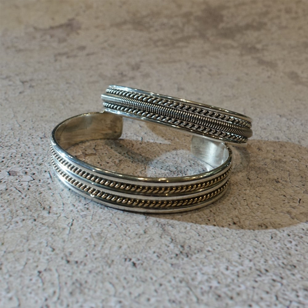 【NAVAJO INDIAN JEWELRY】Silver Bangle -NN20246