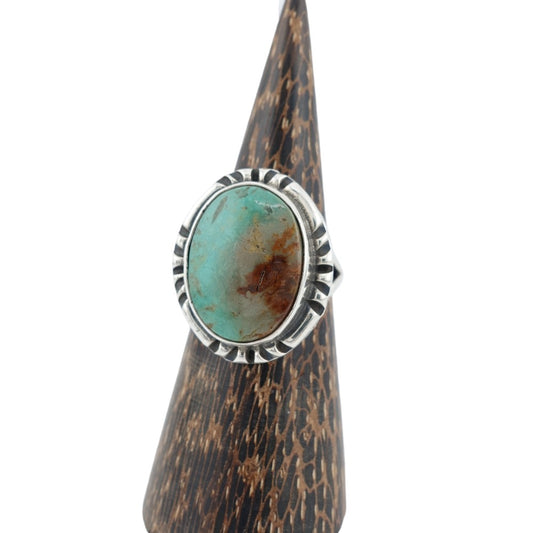 【NAVAJO INDIAN JEWELRY】Silver Ring - 02 / US Size 6.5