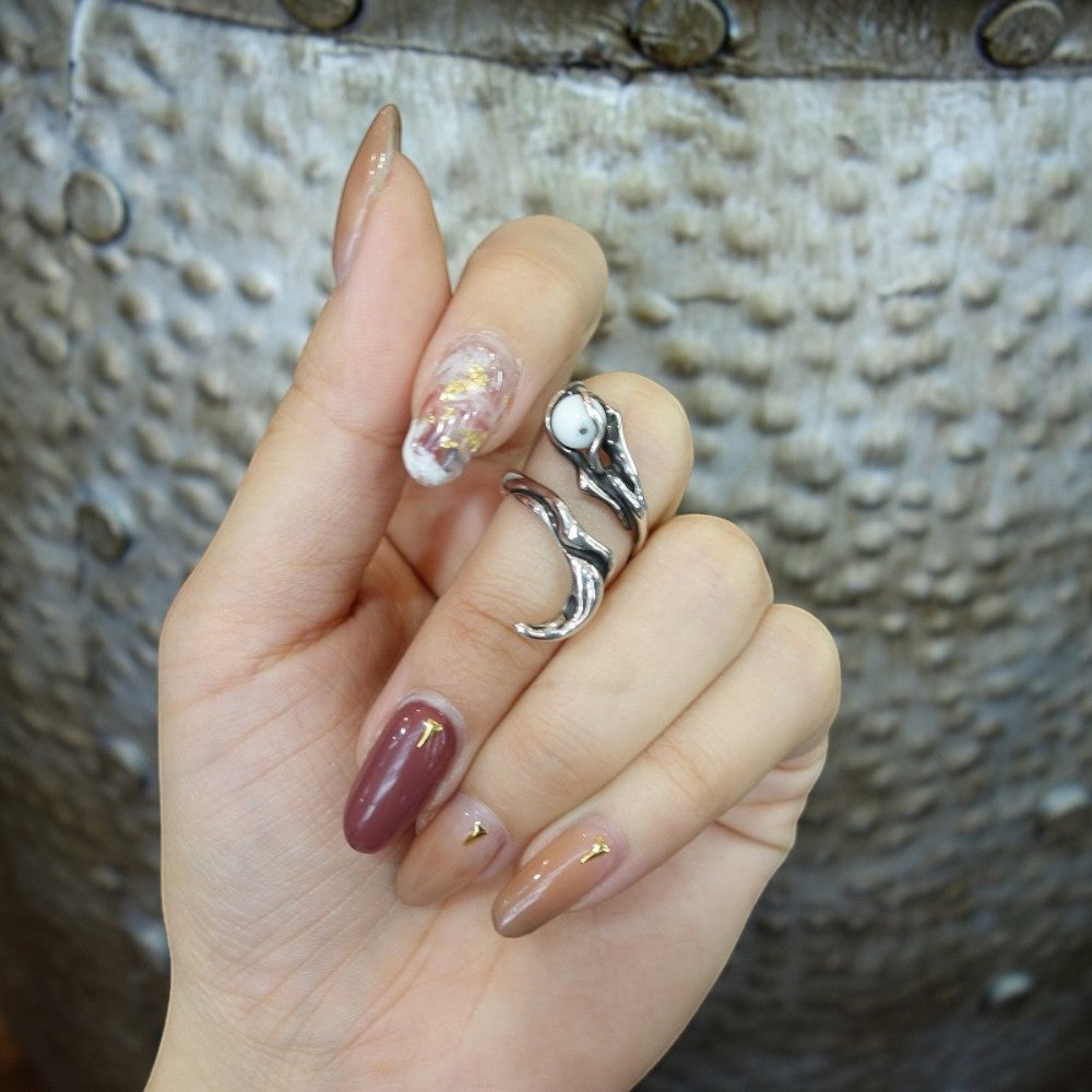 【TAUJAN タウジャン】Ring 292-03White Onyx オニキス