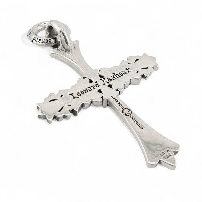 【LONE ONES ロンワンズ】MFP-0118-ID Chrome Cross Pendant with ID Ring