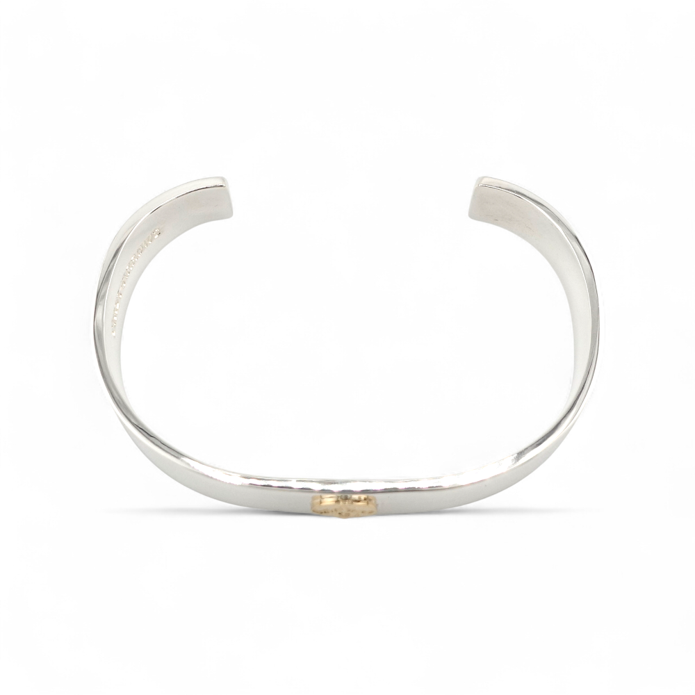 【FIRST ARROW’s ファーストアローズ】BR-001 K18付 平打12mm プレーンバングル