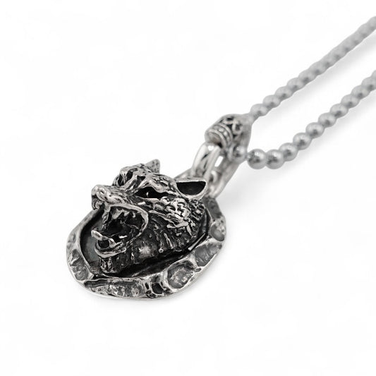 【GODSIZE ゴッドサイズ】925LTD Wolf Pendant -925-限定 ウルフペンダント