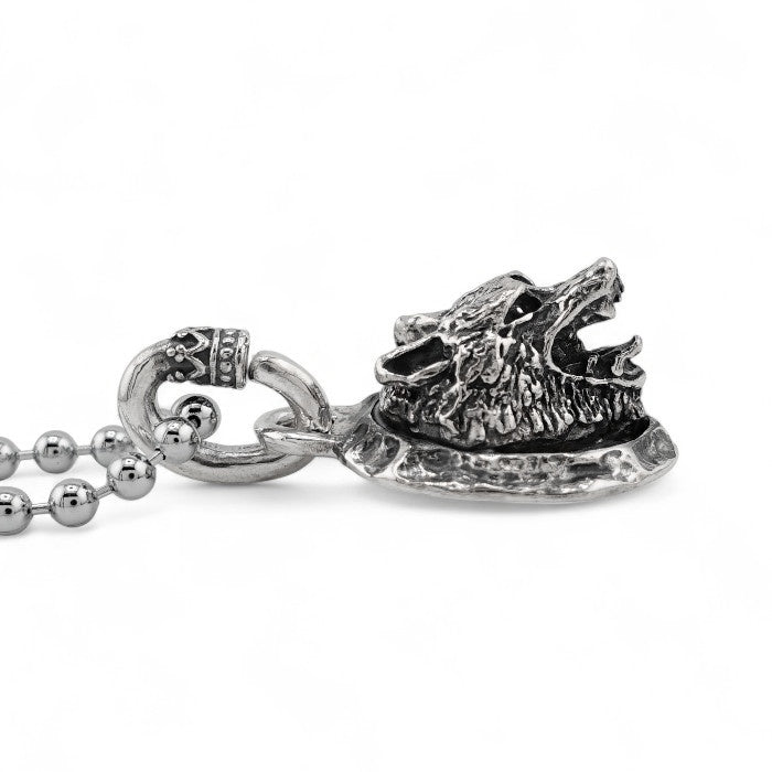 【GODSIZE ゴッドサイズ】925LTD Wolf Pendant -925-限定 ウルフペンダント
