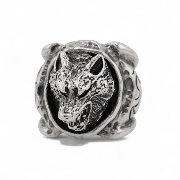 【GODSIZE ゴッドサイズ】GS-201R WOLF RING ウルフリング