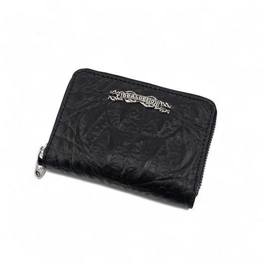 【DEAL DESIGN ディールデザイン】393828 ラウンドコインケース/型押しクロコケース