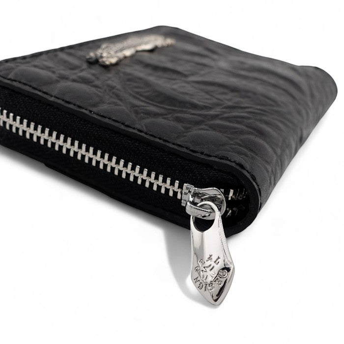 【DEAL DESIGN ディールデザイン】393828 ラウンドコインケース/型押しクロコケース