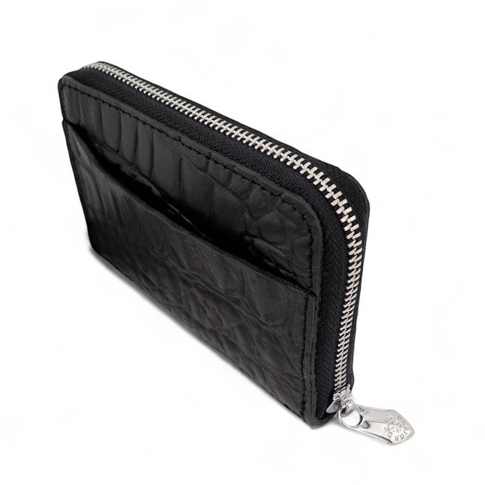 【DEAL DESIGN ディールデザイン】393828 ラウンドコインケース/型押しクロコケース