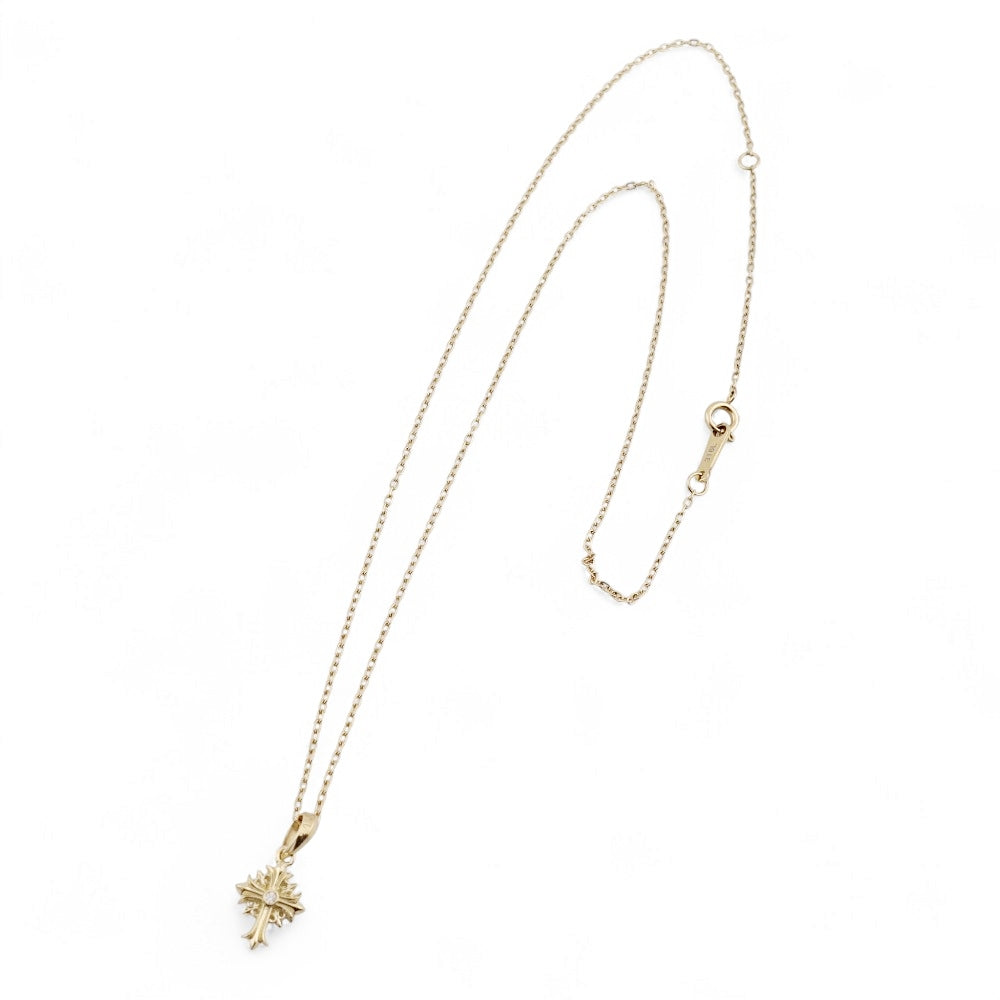 【Bastille バスティーユ】BHAP-058：petite louix croix K18YG w/Dia プチルイクルワ