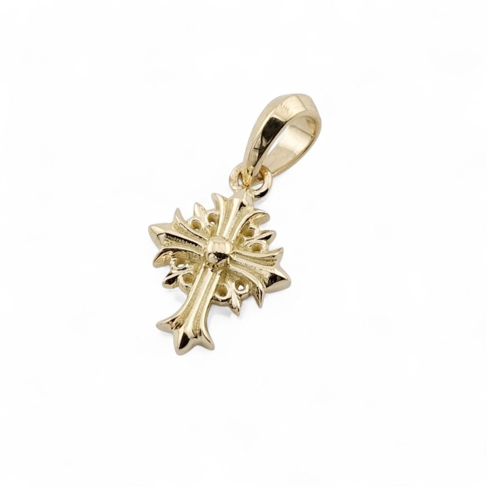 【Bastille バスティーユ】BHAP-058：petite louix croix K18YG w/Dia プチルイクルワ