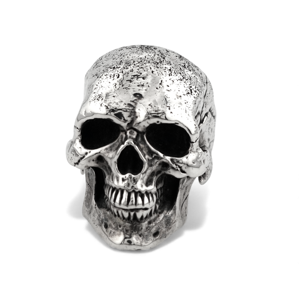 【CRAZY PIG DESIGNS クレイジーピッグデザインズ】NO.989 LIVE SKULL RING