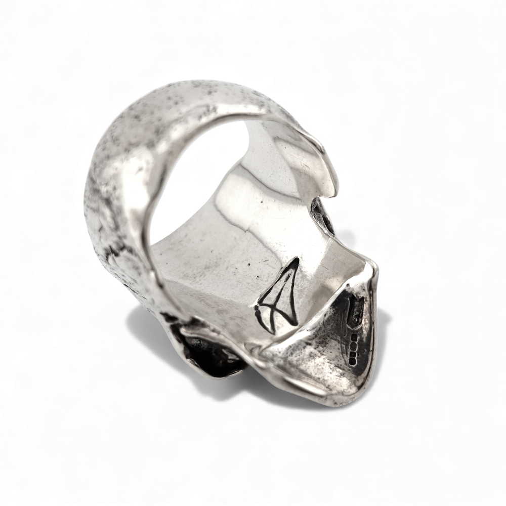 【CRAZY PIG DESIGNS クレイジーピッグデザインズ】NO.989 LIVE SKULL RING