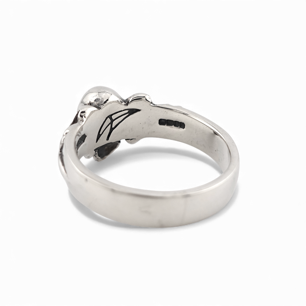 【CRAZY PIG DESIGNS クレイジーピッグデザインズ】NO.1017 ONE SKULL TUDOR RING