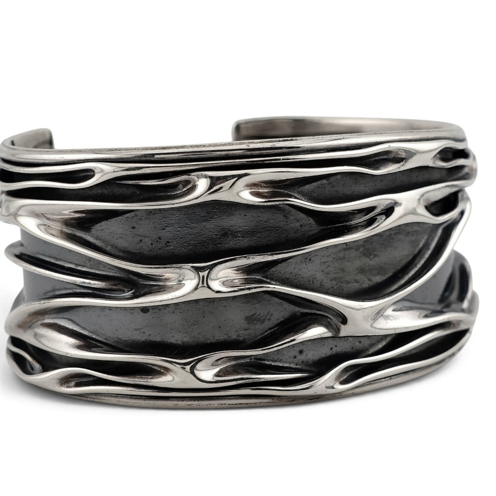 【NAVAJO INDIAN JEWELRY】Silver Bangle -01