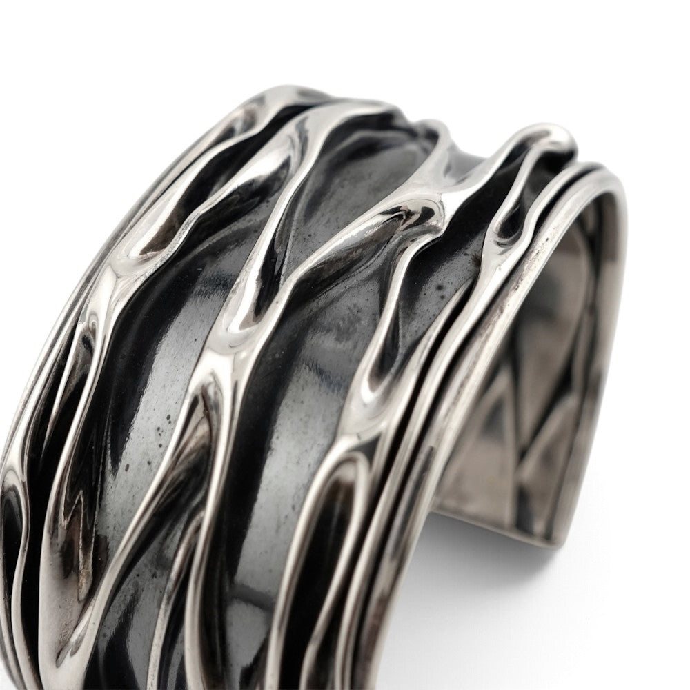 【NAVAJO INDIAN JEWELRY】Silver Bangle -01