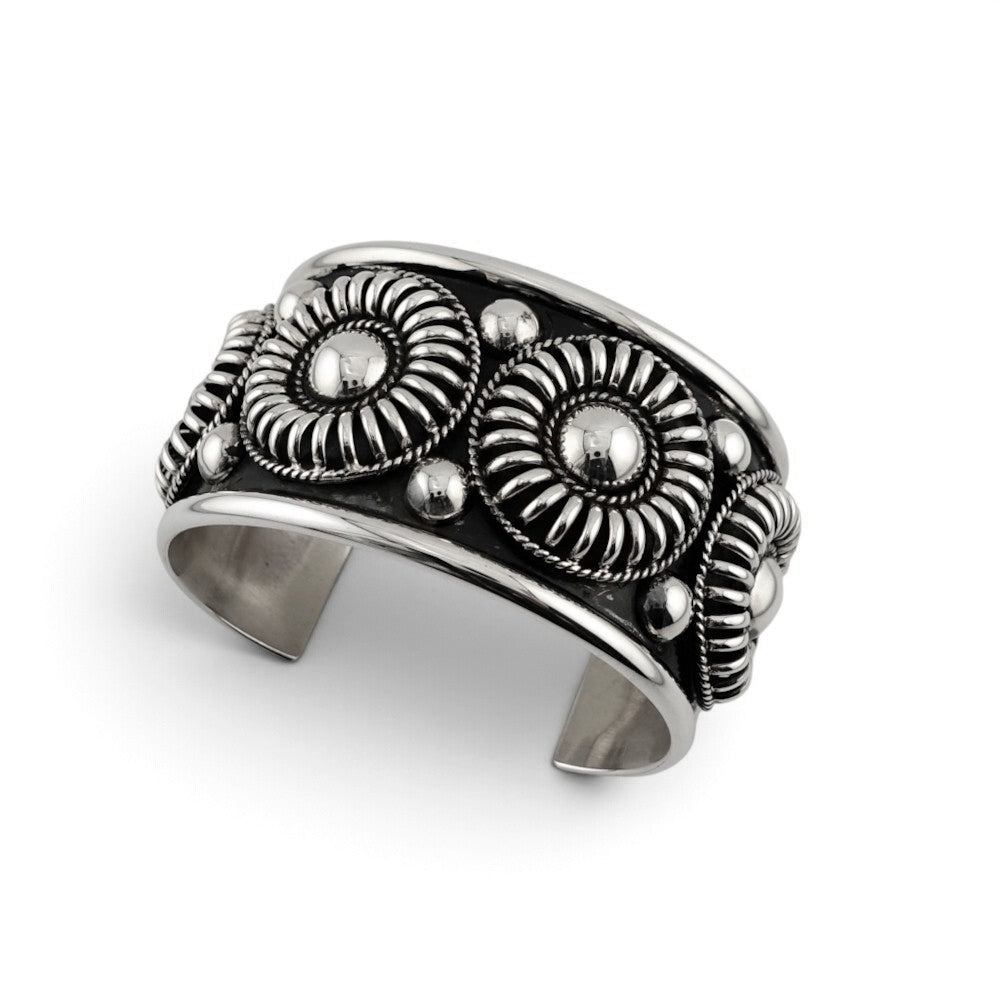 【NAVAJO INDIAN JEWELRY】Silver Bangle -JX123798