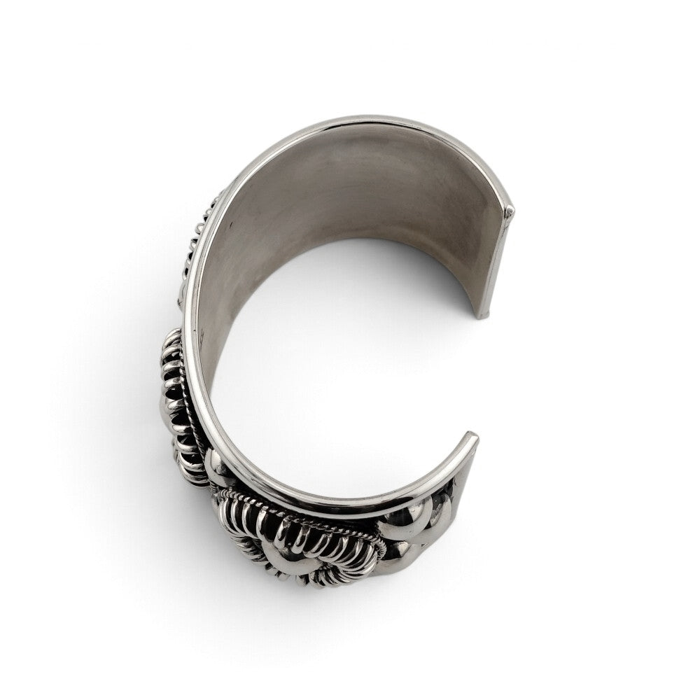 【NAVAJO INDIAN JEWELRY】Silver Bangle -JX123798