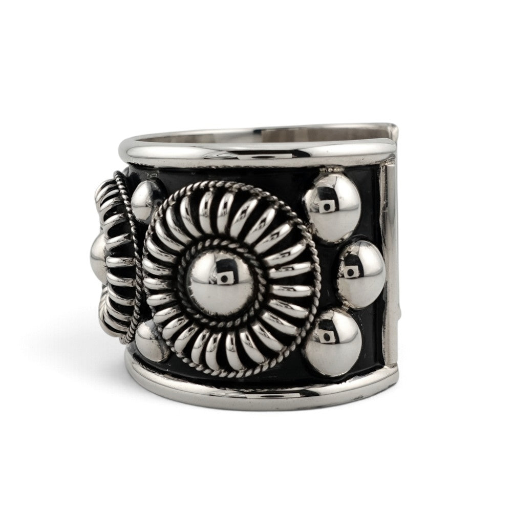 【NAVAJO INDIAN JEWELRY】Silver Bangle -JX123798
