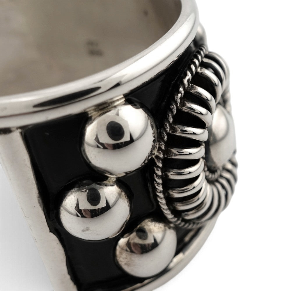 【NAVAJO INDIAN JEWELRY】Silver Bangle -JX123798