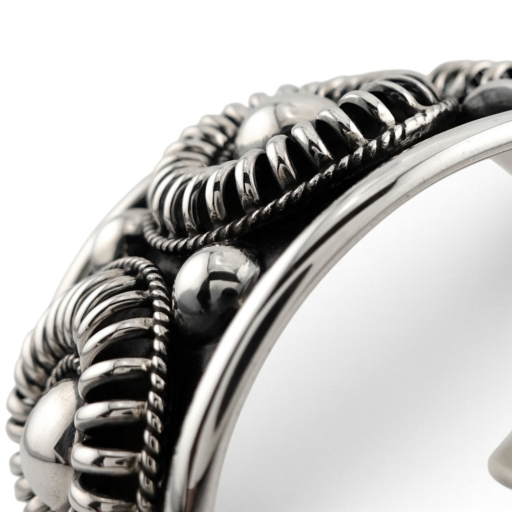 【NAVAJO INDIAN JEWELRY】Silver Bangle -JX123798