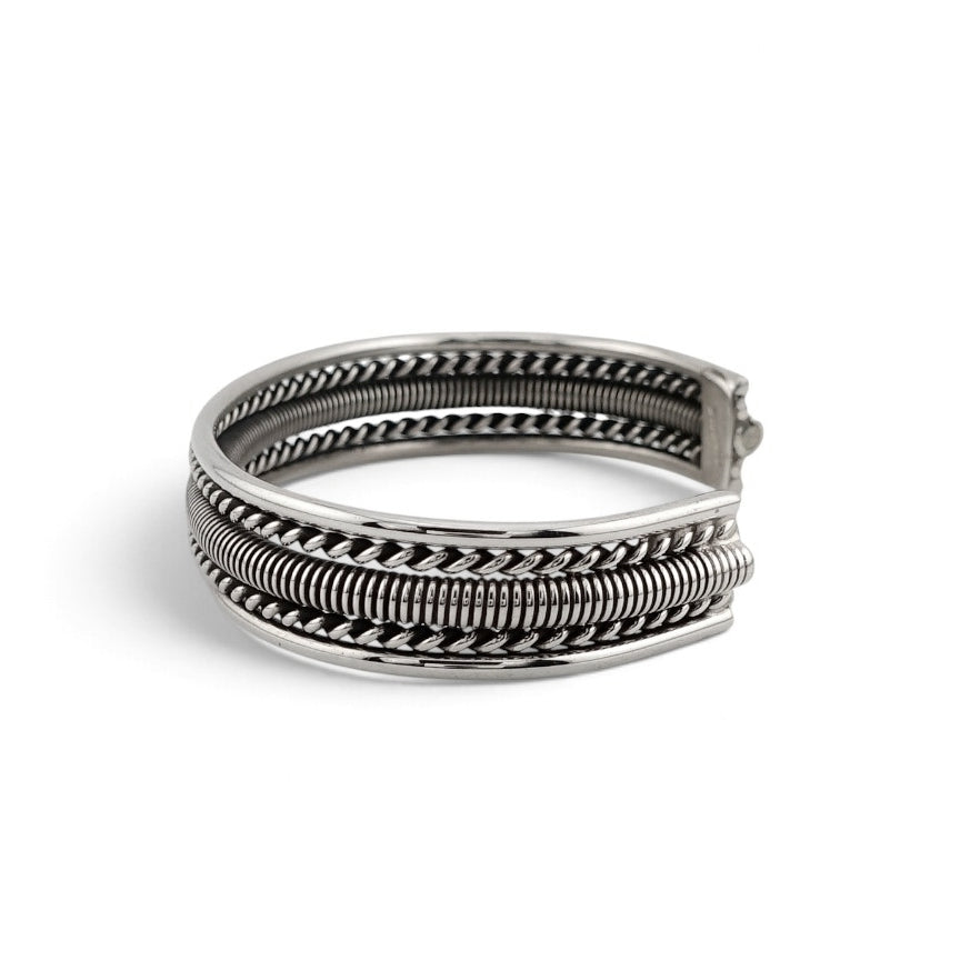 【NAVAJO INDIAN JEWELRY】Silver Bangle -NN20246