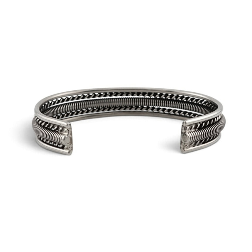 【NAVAJO INDIAN JEWELRY】Silver Bangle -NN20246