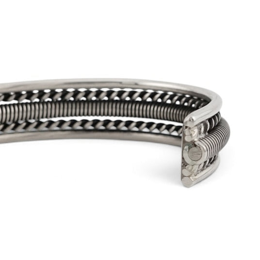 【NAVAJO INDIAN JEWELRY】Silver Bangle -NN20246
