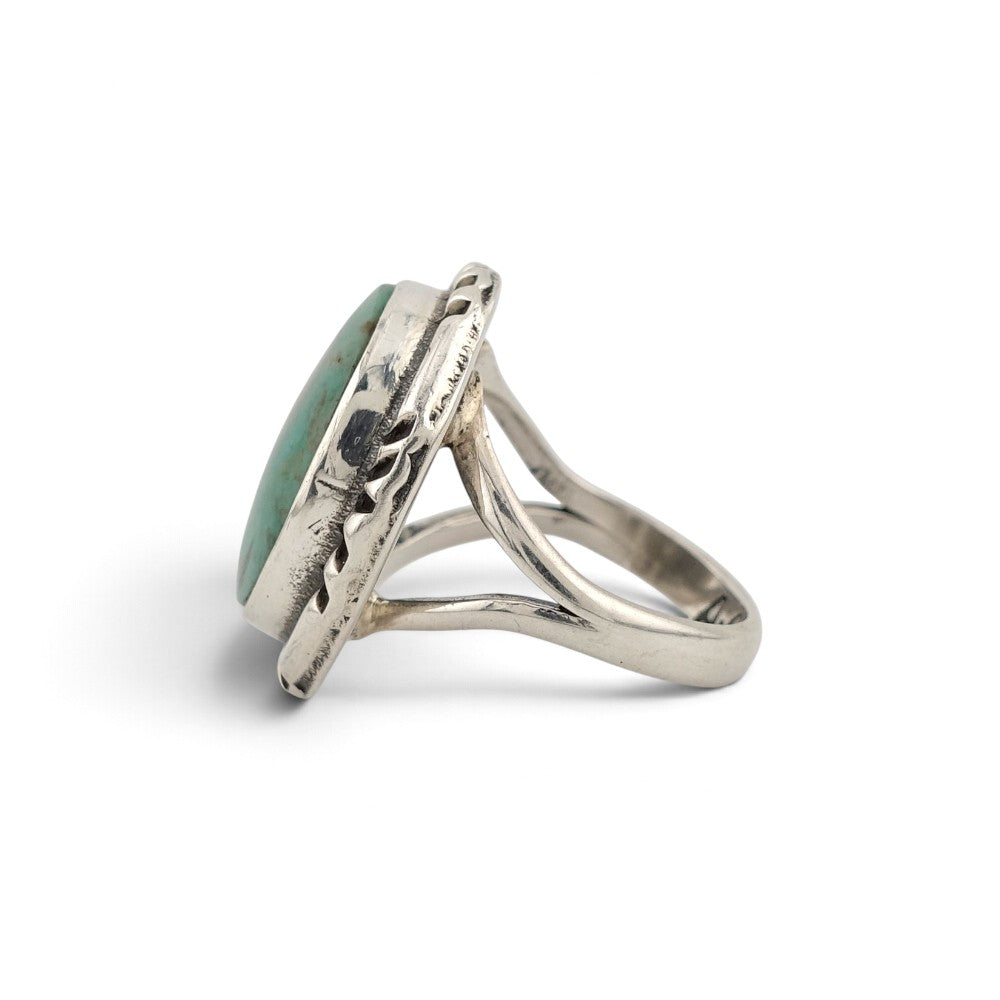 【NAVAJO INDIAN JEWELRY】Silver Ring - 02／13号