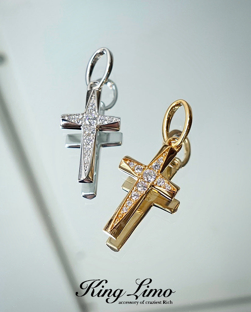 【King Limo キングリモ】KLCM38CZ:CROSS EDGE CHARM-GD