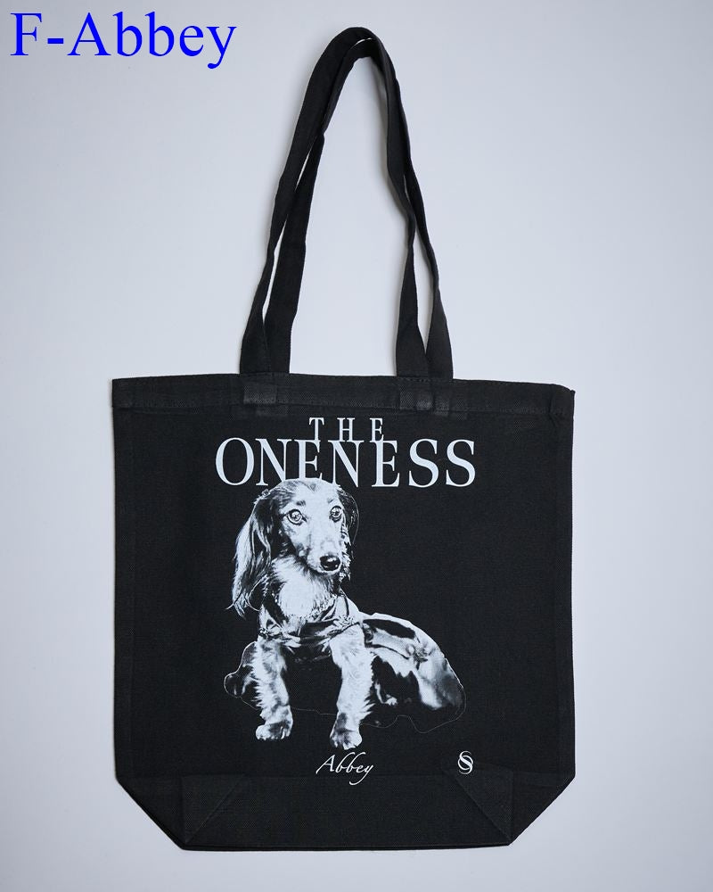 Pre-order available for THE ONENESS OI-TR-1050 Organic Cotton Tote Bag (7 designs available).