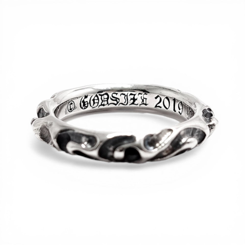 GODSIZE ゴッドサイズ】GS-221 Crater Ring クレーターリング – -925
