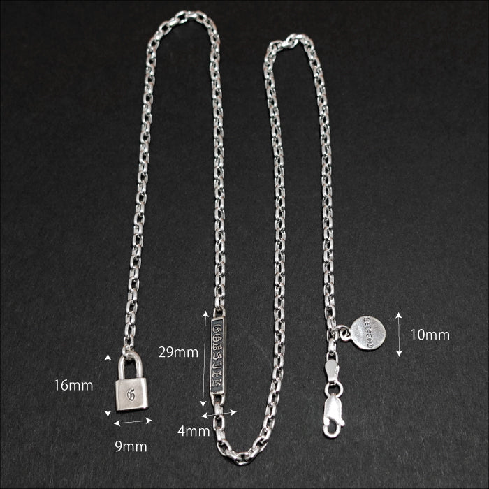 【GODSIZE ゴッドサイズ】GS-01-IDCN CHAIN NECKLACE #1(3mm)  ネックレスチェーン