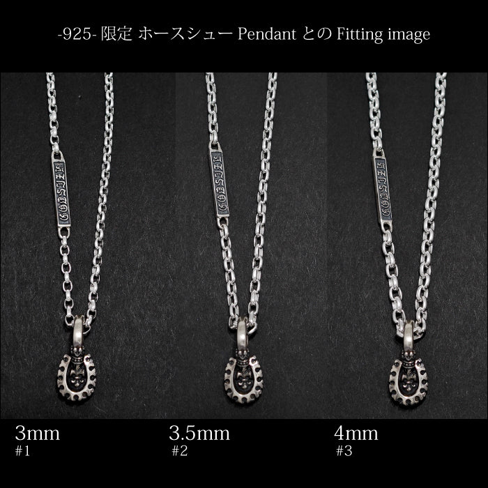 【GODSIZE ゴッドサイズ】GS-01-IDCN CHAIN NECKLACE #1(3mm)  ネックレスチェーン
